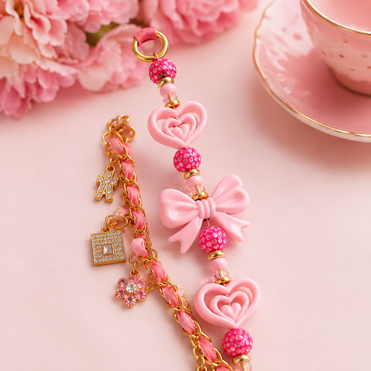 Pretty In Pink Planner Charm Bracelet
