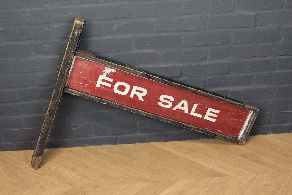 Thumbnail: Vintage 'For Sale' Sign Board