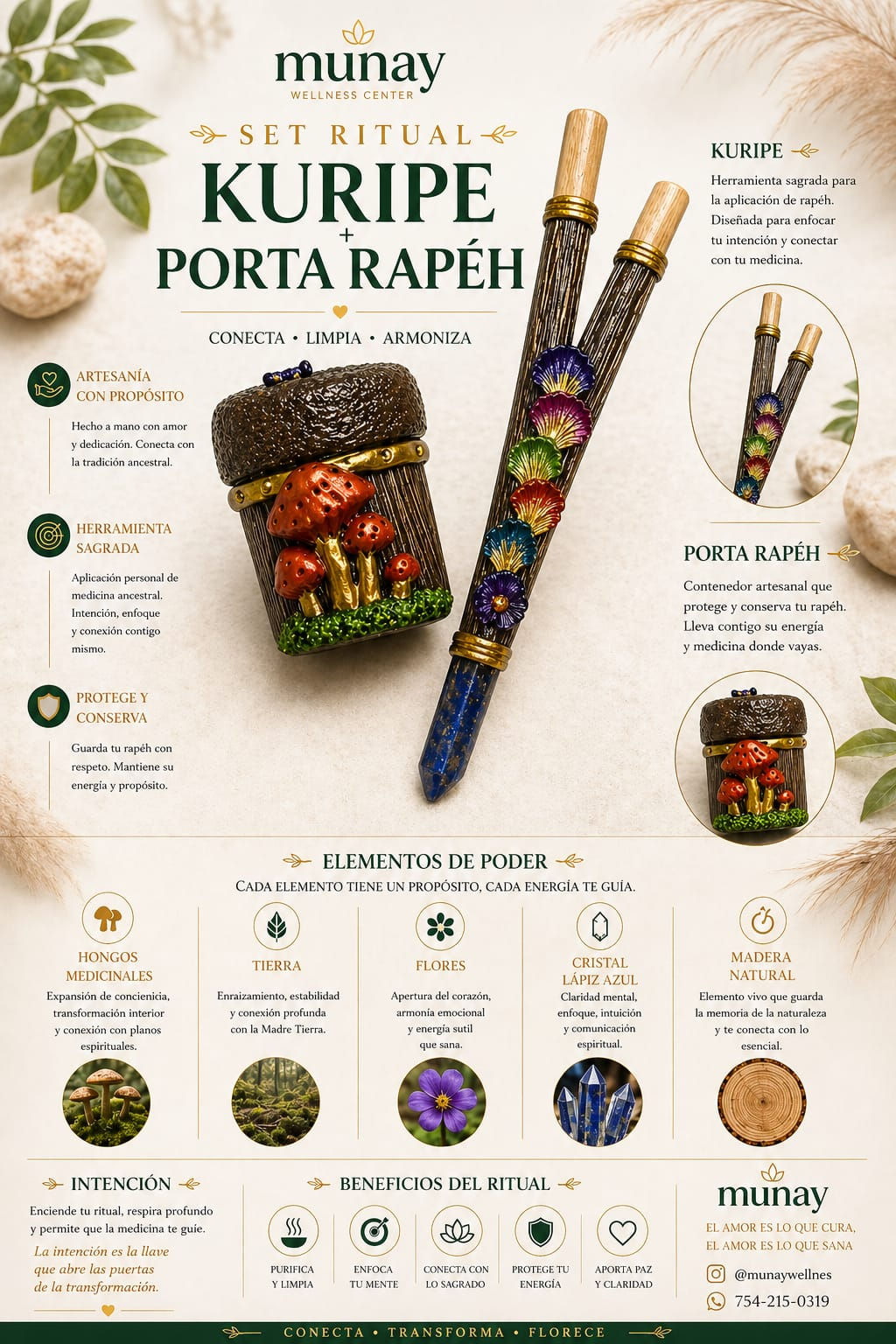 Set Kuripe y Porta Rapeh
