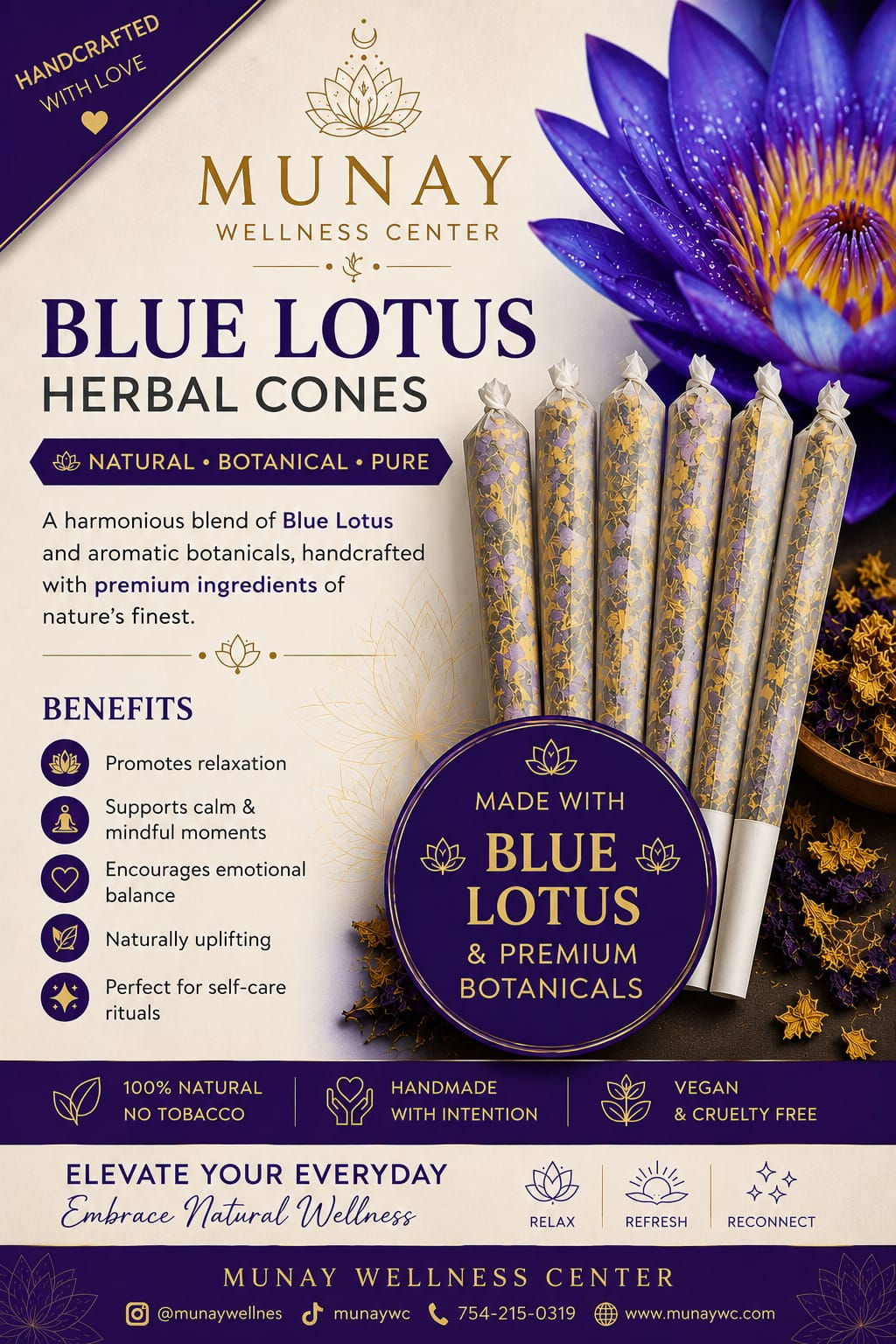 Blue Lotus Cones