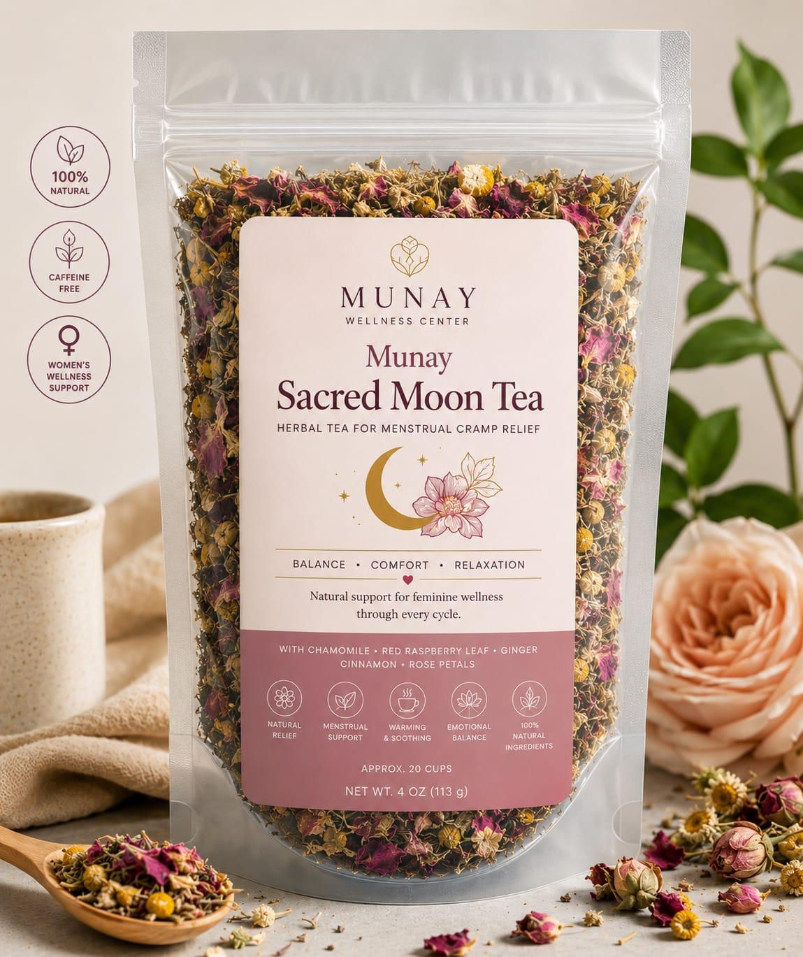 Te herbal para el bienestar Femenino y el alivio menstrual