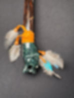 Miniatura: Pipa Ceremonial - Artesanal con forma de Jaguar y siete chakras