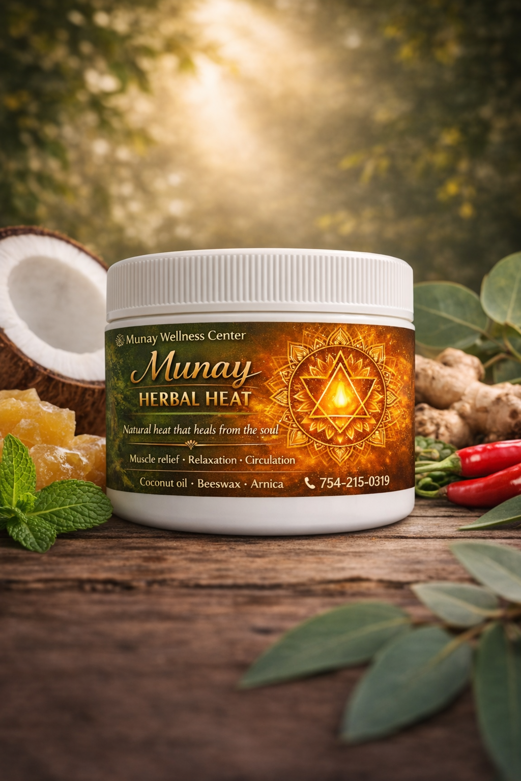 Pomada Munay Herbal Heat 4 OZ