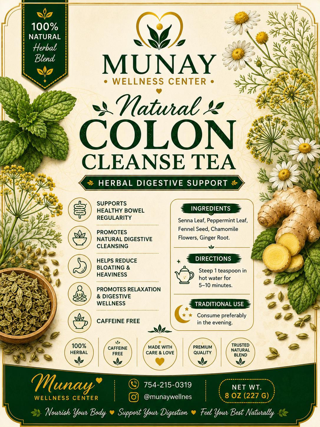 Te natural para limpieza del Colon