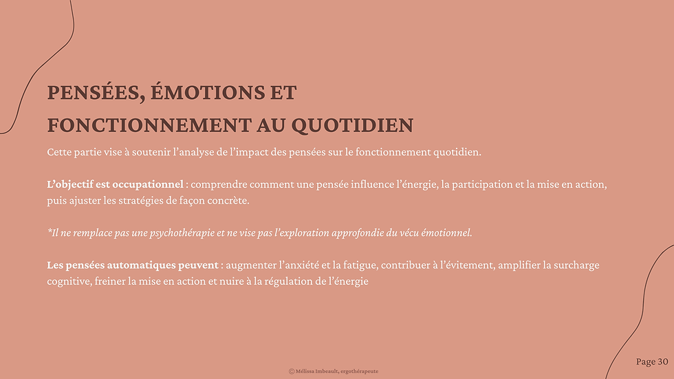 Miniature : Guide ergothérapique | Mieux fonctionner avec le stress et l'anxiété
