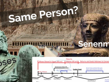 Senenmut And Moses: Evidence For The Exodus