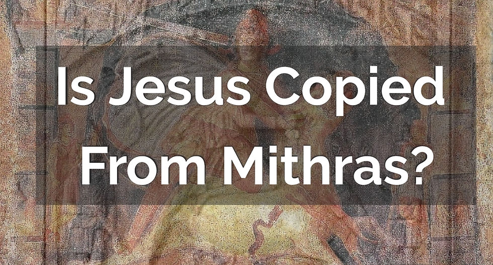 Did Christian's Model Jesus After Mithras? (Rewrite)
