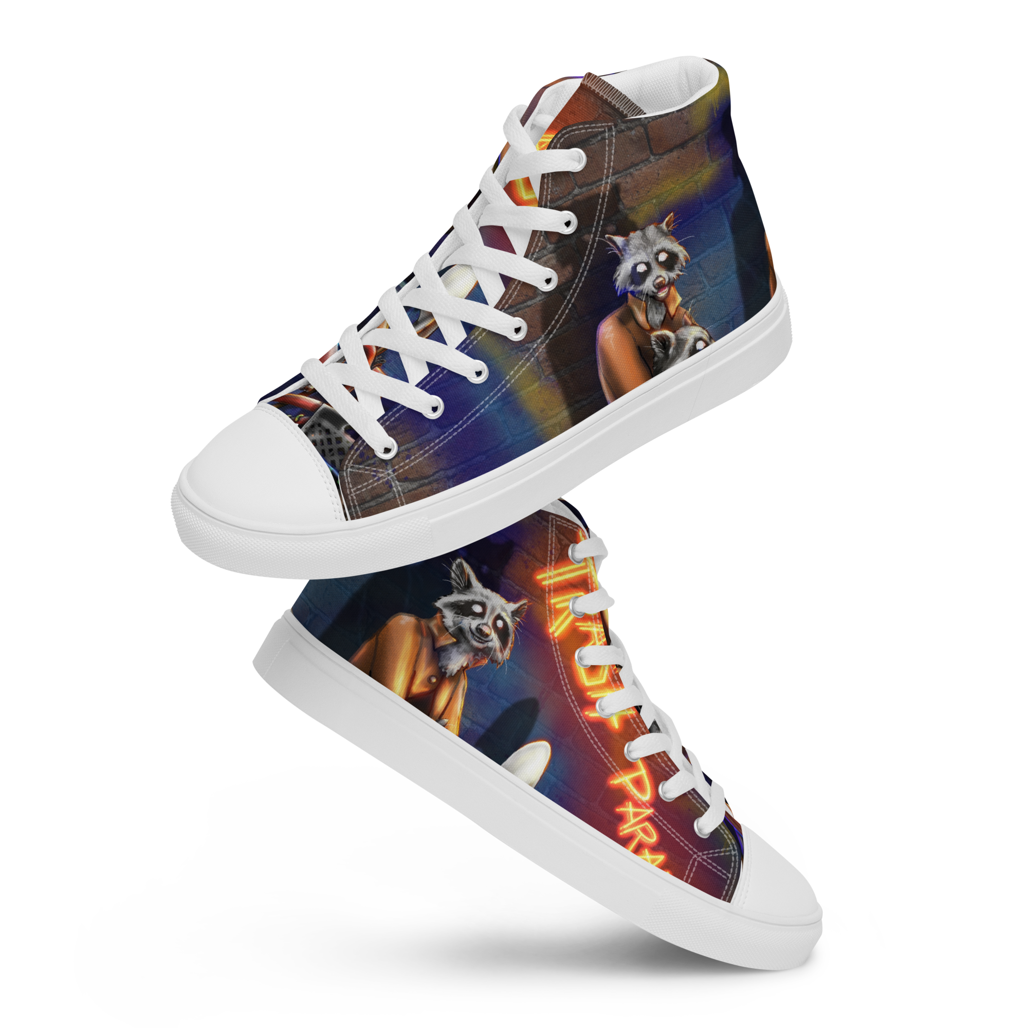 Trash Paradise Women’s high top canvas shoes