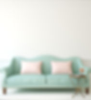 Blaues Sofa