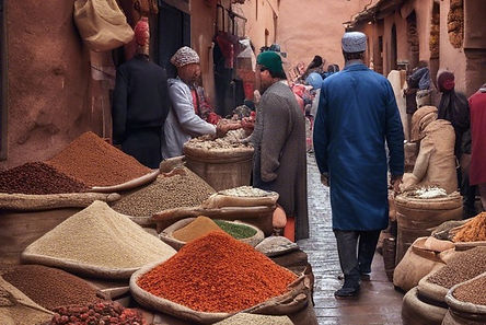 morocco market alley, busy with people, portrait, spices,.jpg