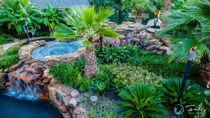 Colleyville Lazy River Luxury family play area designed by Mike Farley.