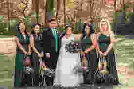 a game of thrones themed wedding with bride holding flowers