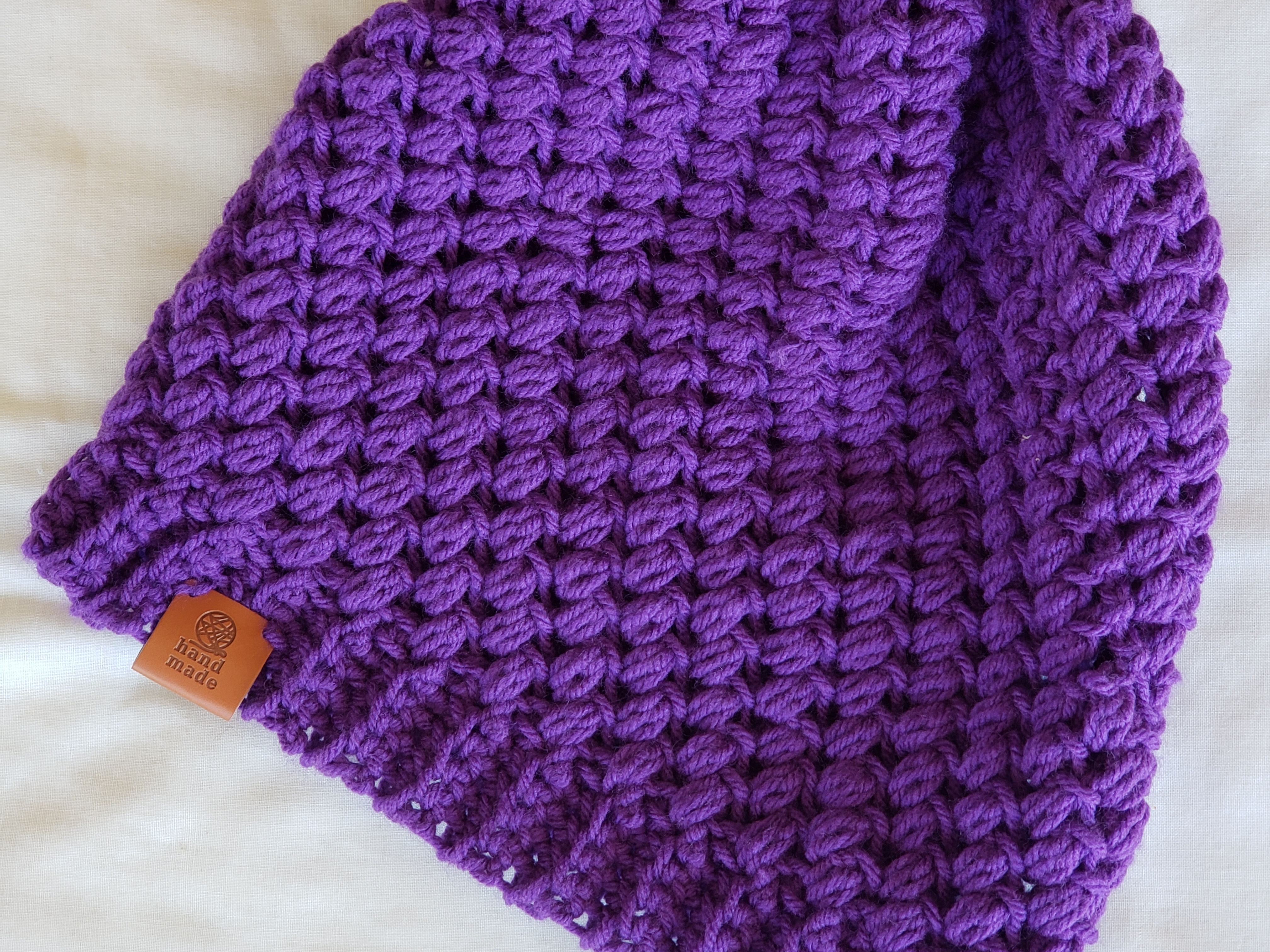 Bean Stitch Slouch Beanie