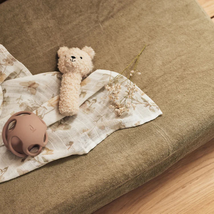 Thumbnail: JOLLEIN - Changing Mat Cover Terry 50x70cm - Olive Green - 2 Pack