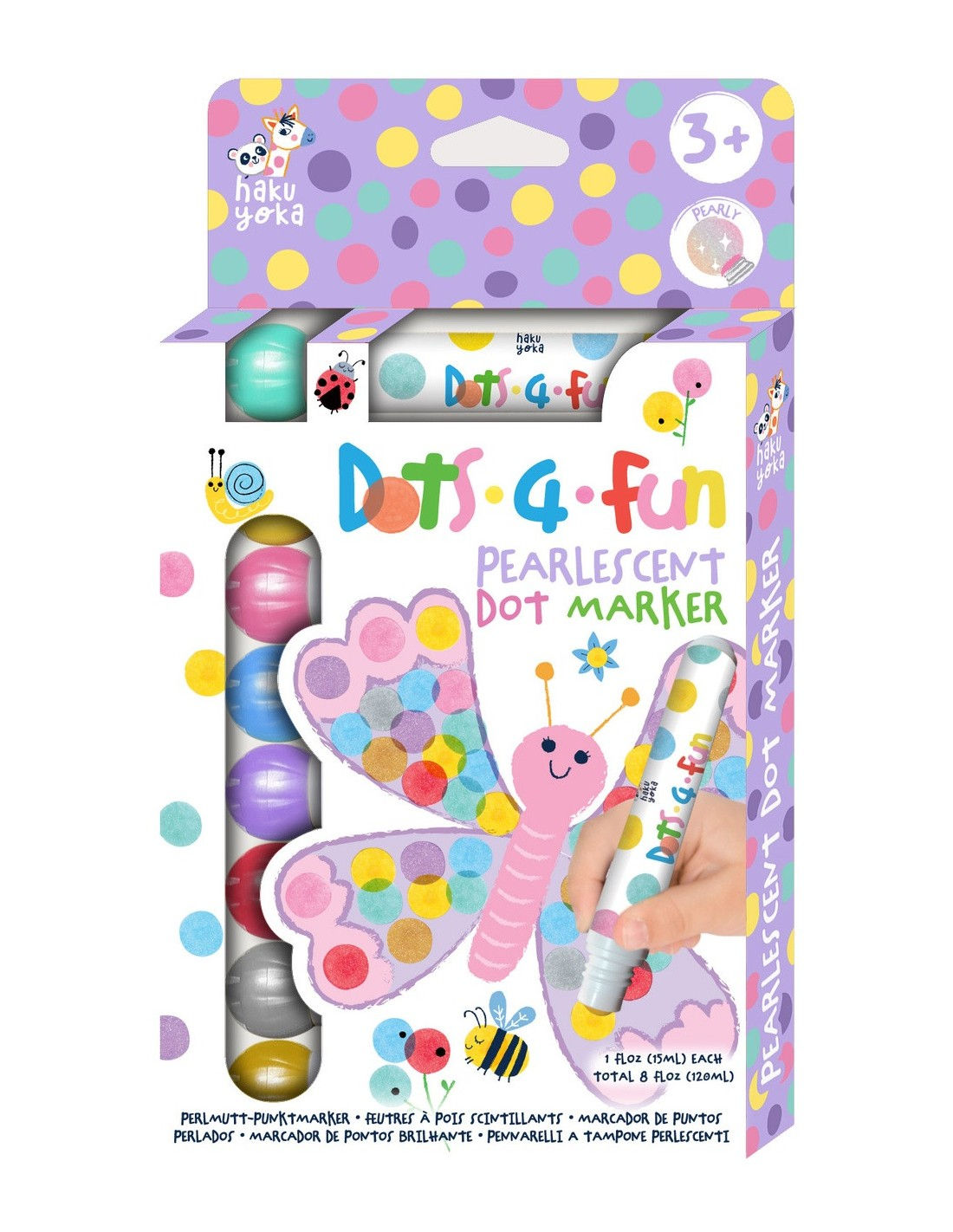 HAKU YOKA - Dots 4 fun Markers Pearlescent Colours
