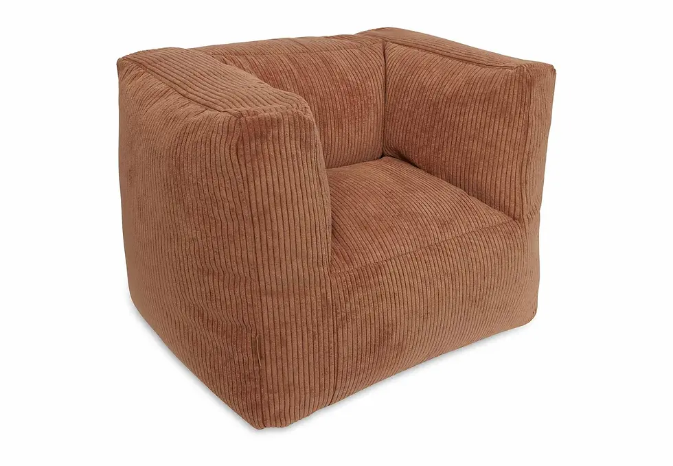 JOLLEIN - Kids Chair BeanBag Corduroy - Caramel