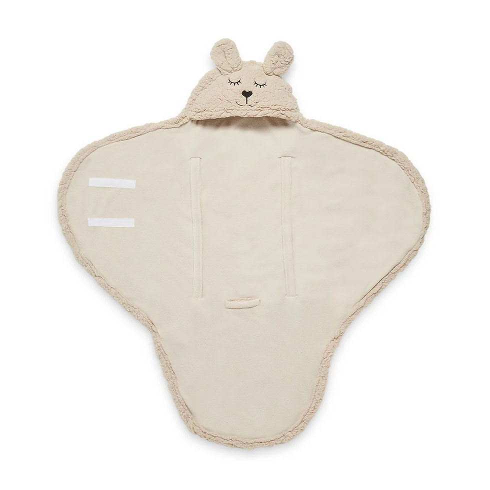 Thumbnail: JOLLEIN - Wrap Blanket - Bunny Nougat