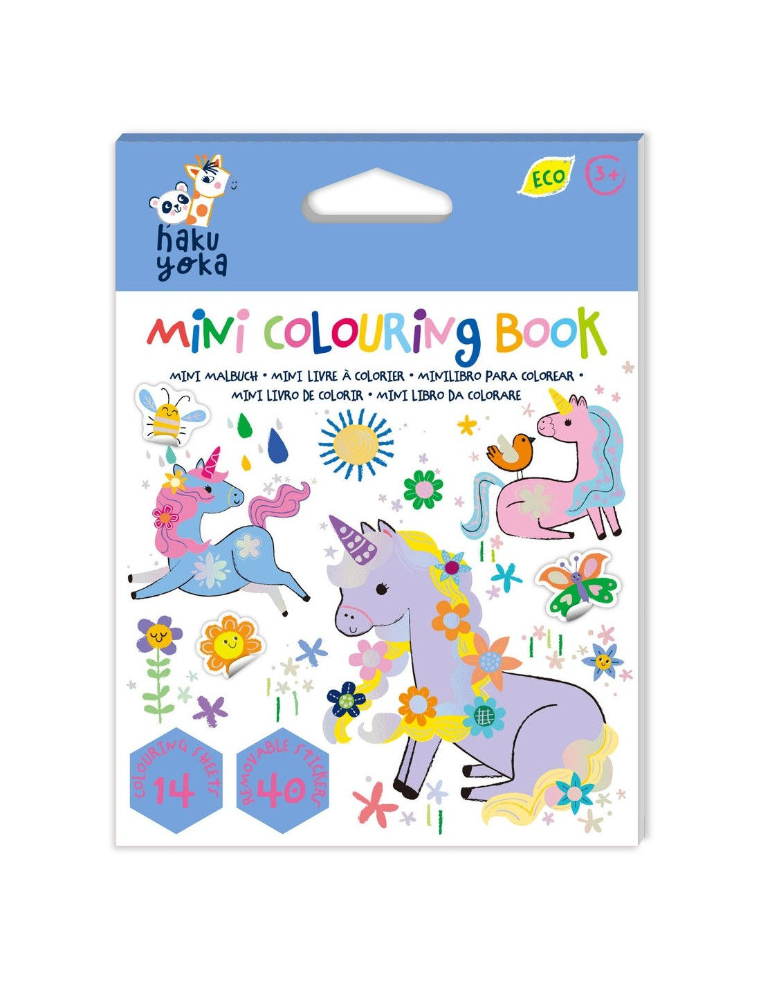 HAKU YOKA - Mini Colouring Book Unicorn