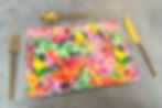 Kaleidoscope Brights- Orange | heat resistant, durable, dining table placemats