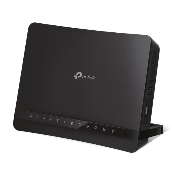 TP-Link Archer VR1210v-V2 Router SG showing front panel status LEDs.
