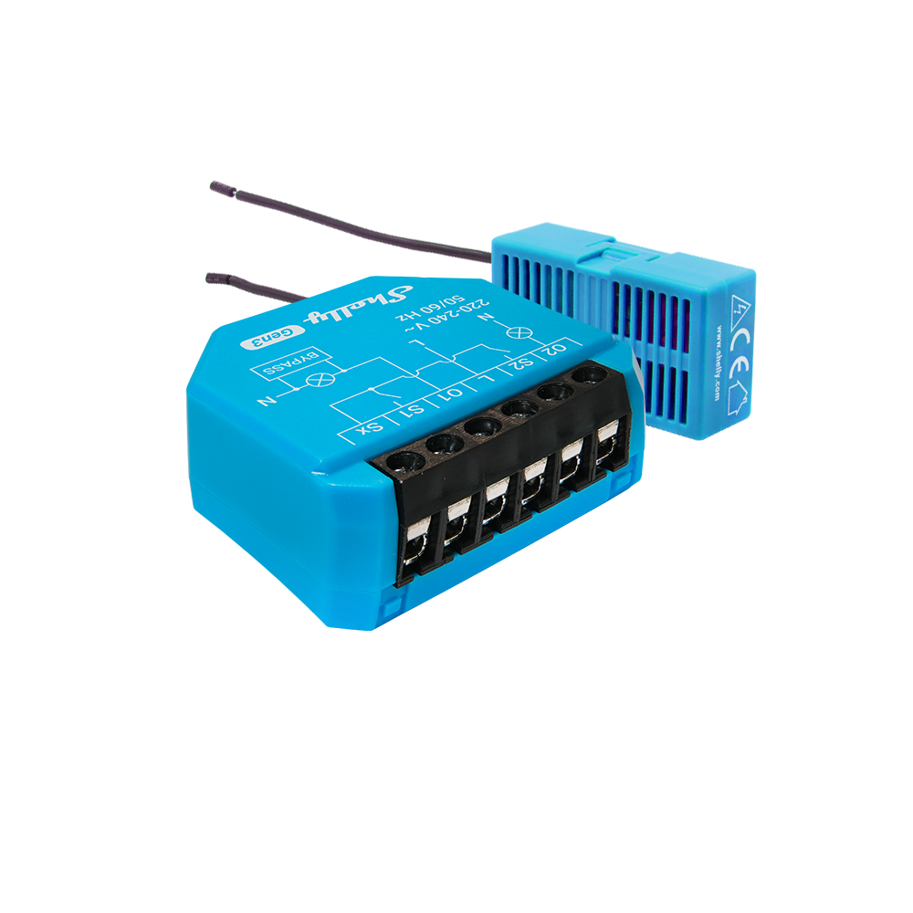 Shelly 2L Gen3 Dual-Channel WiFi Smart Switch for No-Neutral Lights