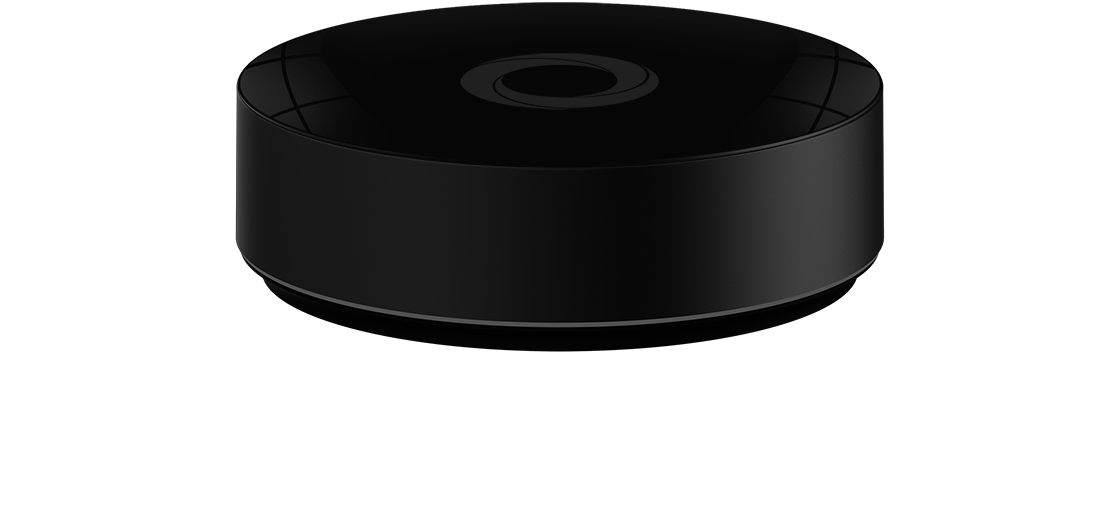 Homey Pro 2023 smart home hub in sleek black design