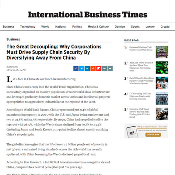 The Great Decoupling The Great Decoupling