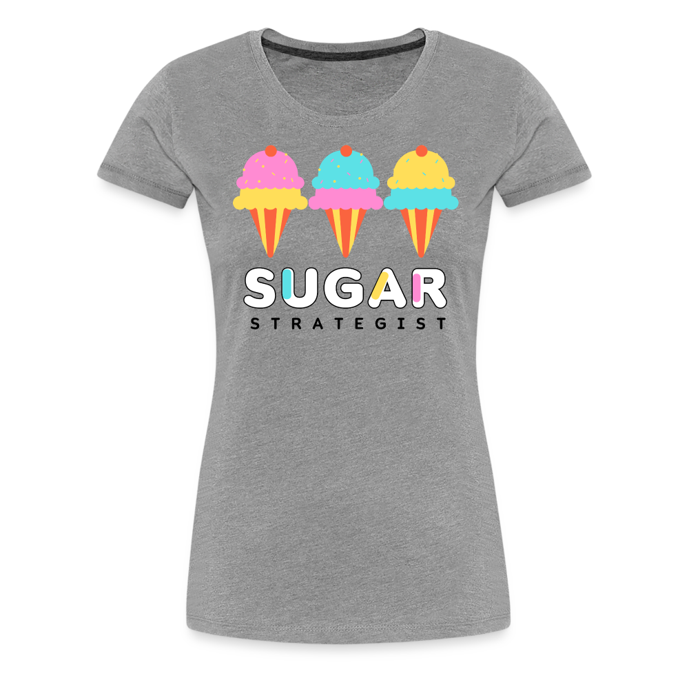 Women's Tee with Sugar Strategist Logo