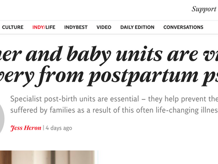 Jess Heron Advocates for Mother-Baby Units