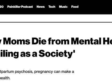 Vice Covers the Importance of Postpartum Mental Health Research and Activism