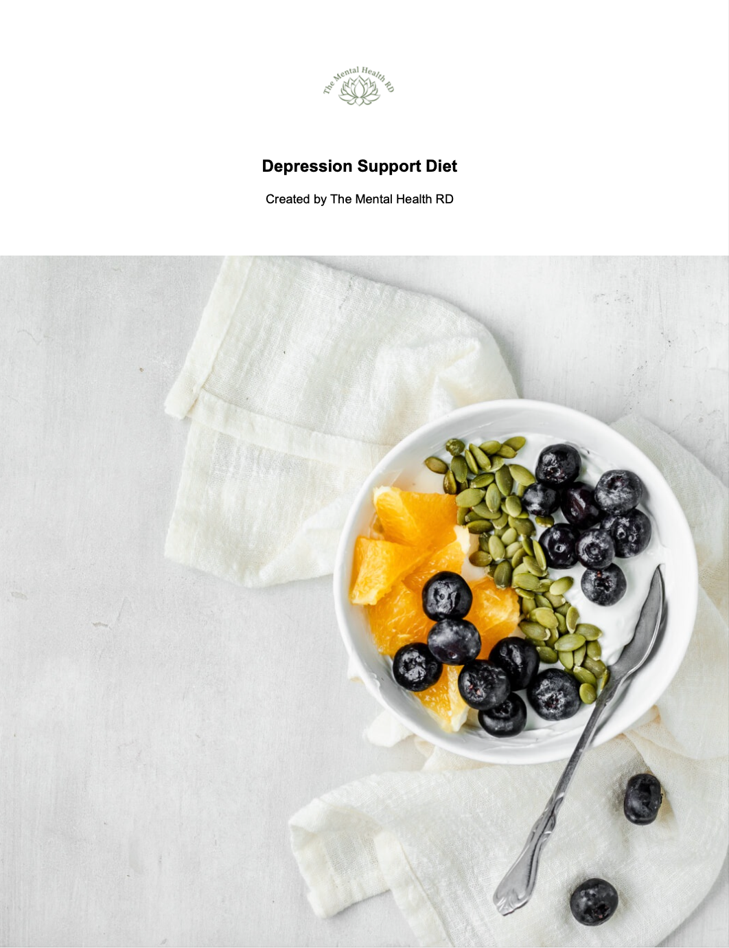 7-Day Depression Meal Plan
