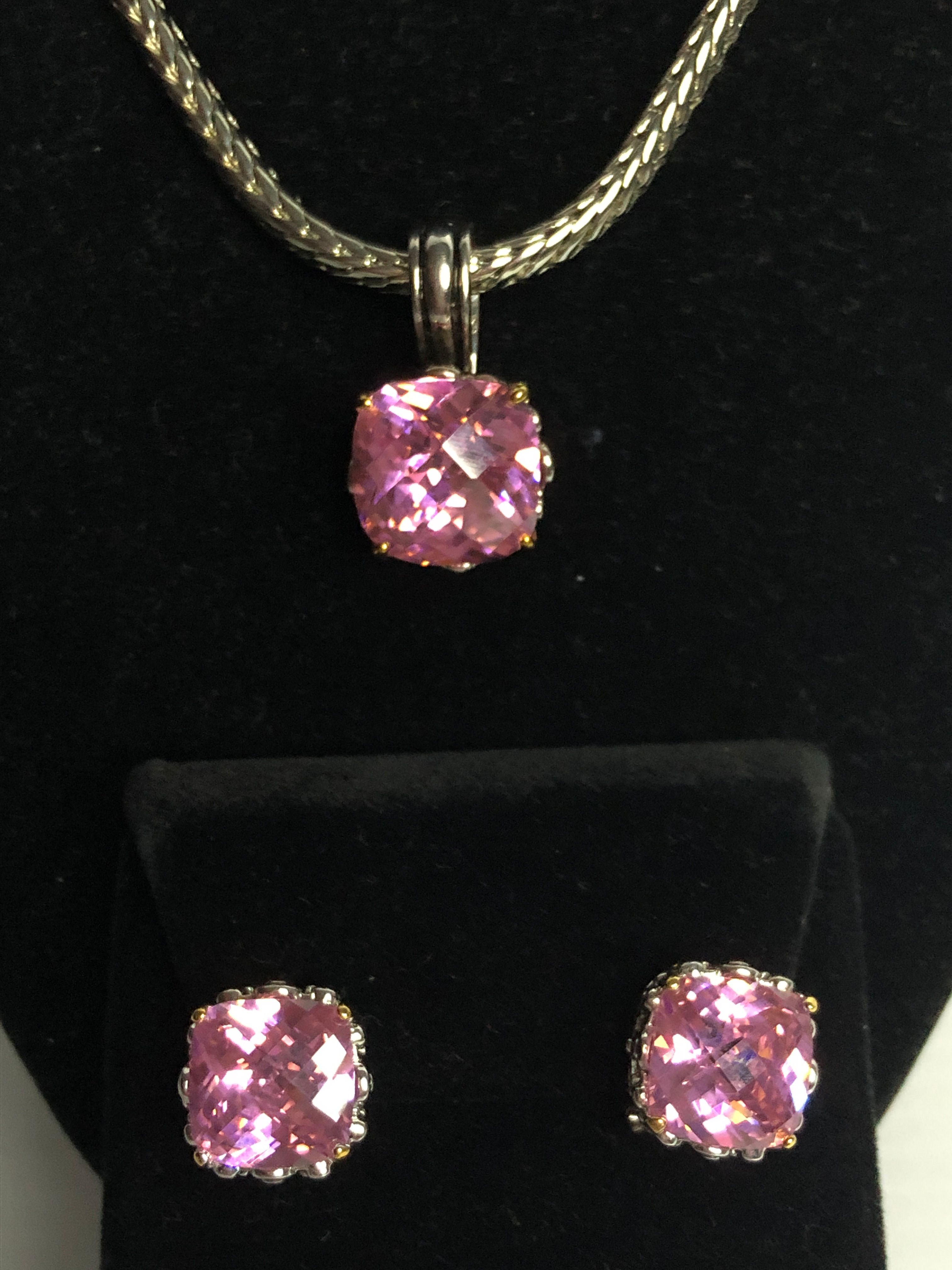 Designer look PINK Cubic Zircon lever back earrings