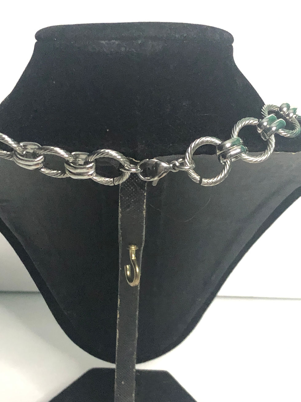 Thumbnail: Stainless steel necklace with detachable clear quartz enhancer