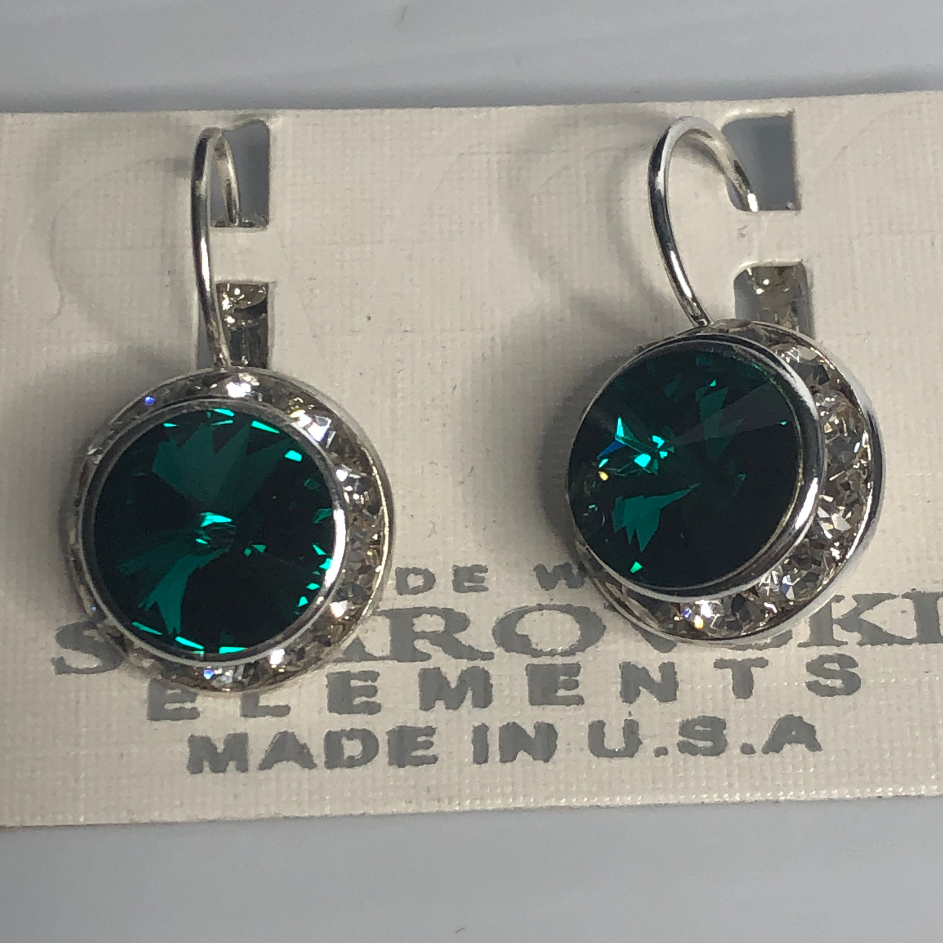 Lever back Swarovski crystal earrings