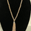 Thumbnail: 28" Pink Freshwater Cultured pearl tassel necklace