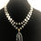 Thumbnail: copy of Double strand white Freshwater Cultured pearl necklace