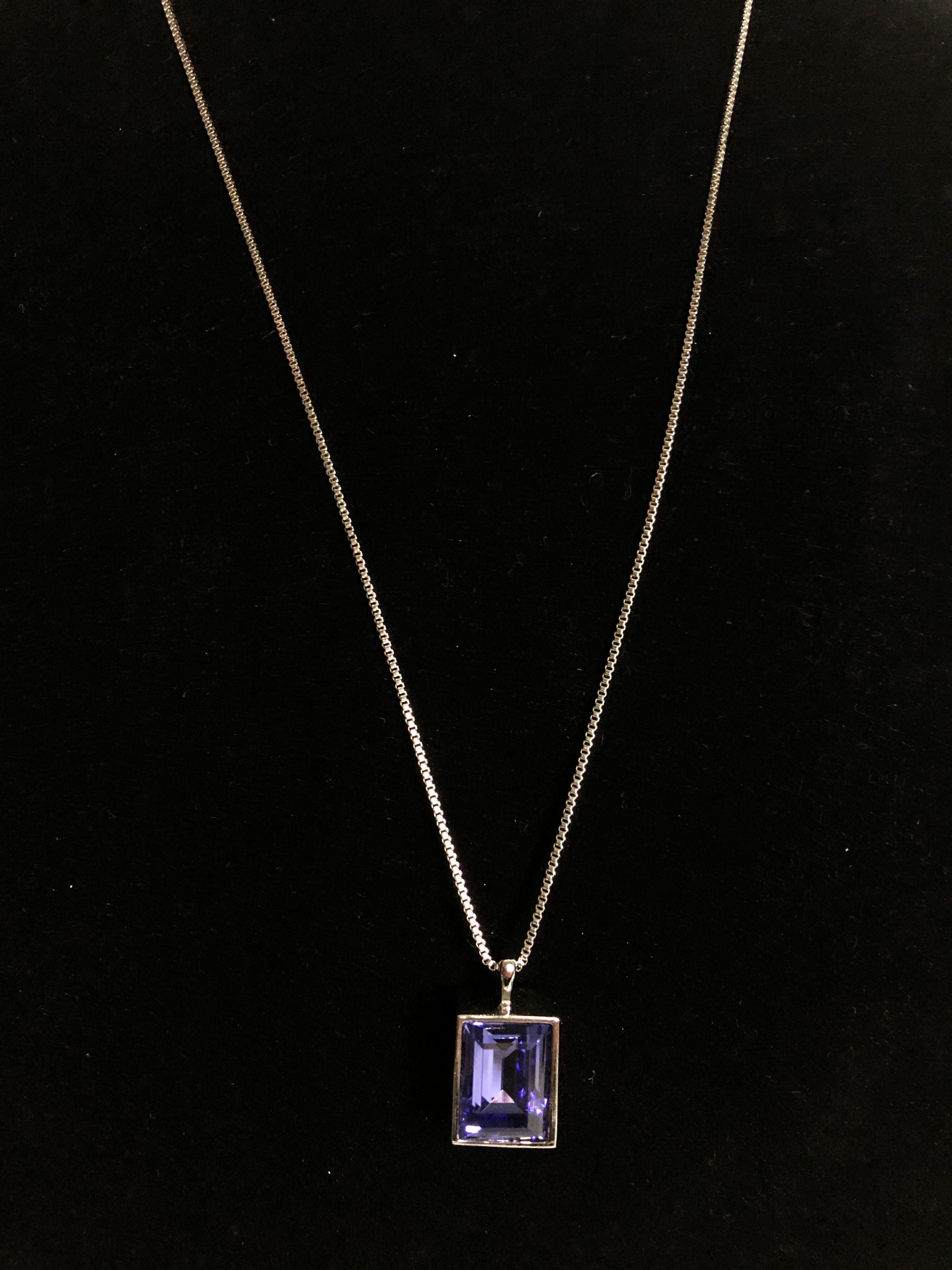 Two sided Swarovski crystal necklace