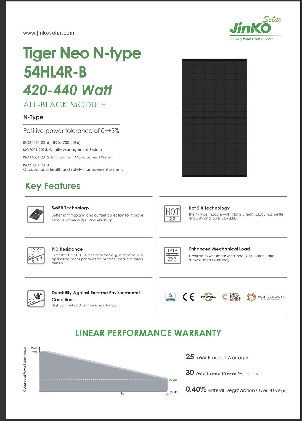 Thumbnail: Tiger Neo N-type 430 watt [order in bulk]