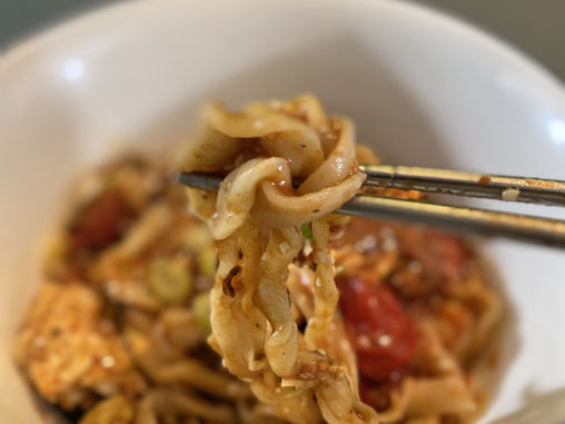 Joyee Cooks: Tomato Scrambled Egg with Oil Splashed Noodle