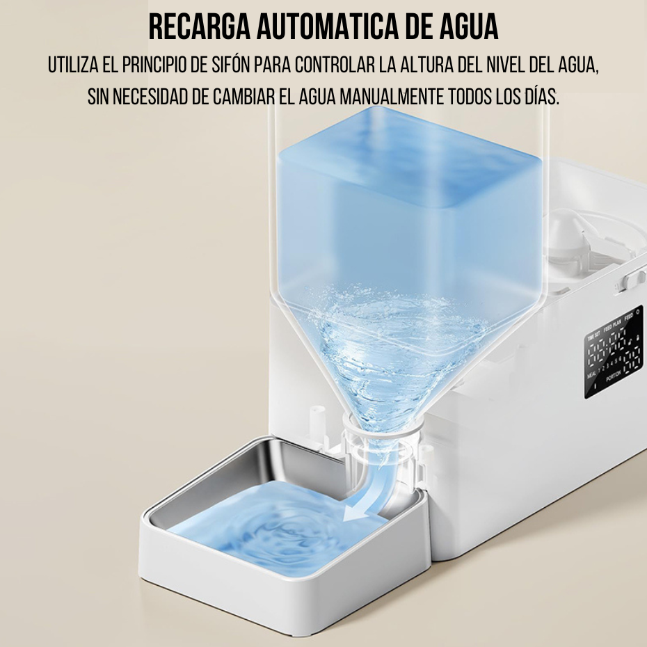 Miniatura: Dispensador inteligente 2 en 1 para Mascotas – Comida + Agua Automática