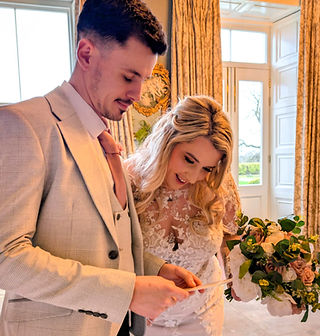 Live wedding illustration, North East, Lartington Hall