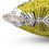 Thumbnail: Yellow-Green with Black Bohemian Design - Square Pillow