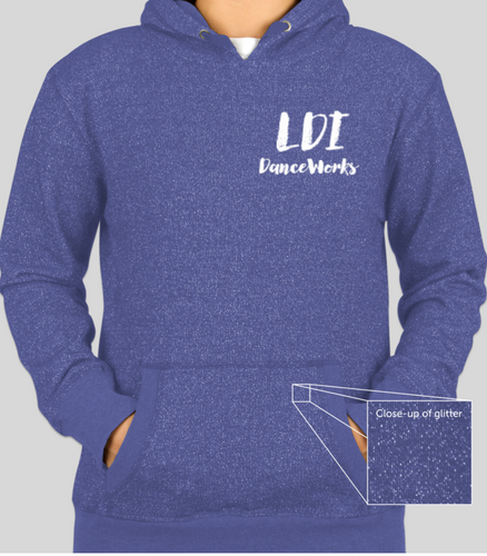 トップス hth glitter logo hoodie Glitter Pullover Hoodie | Ldi DanceWorks