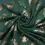 Thumbnail: Rose gold Scottish thistle scarf -  green 