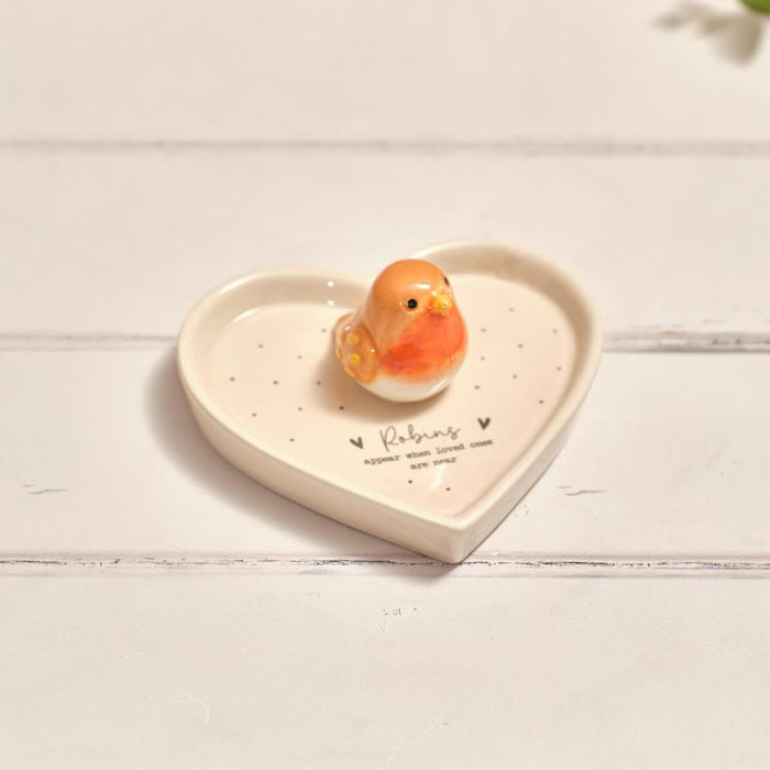  Robin ceramic trinket dish 