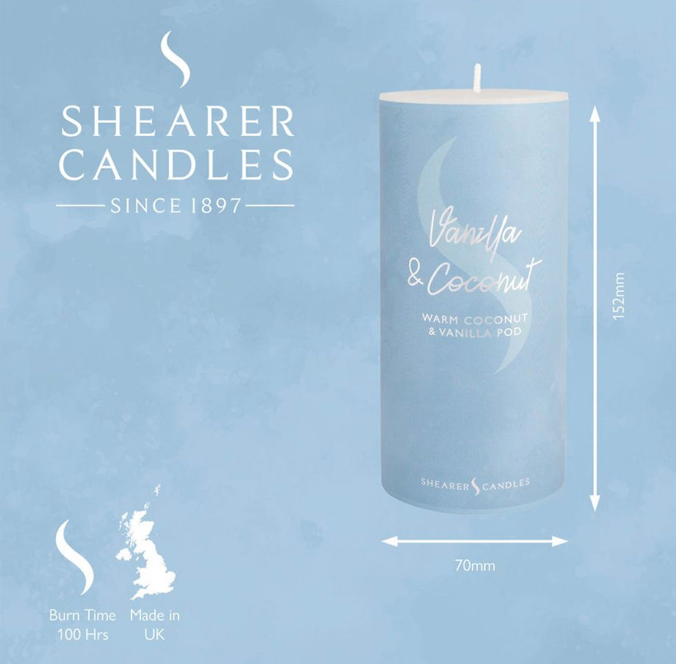 Thumbnail: Vanilla and coconut pillar candle