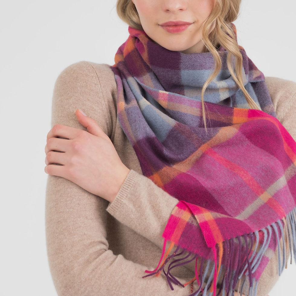 Thumbnail: Vibrant cashmere scarf 