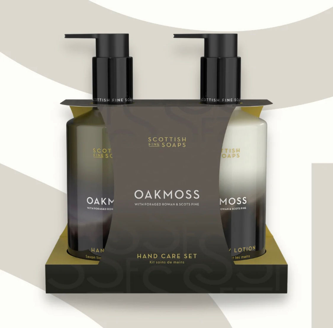 Oakmoss handcare set from Scottish fine soaps 