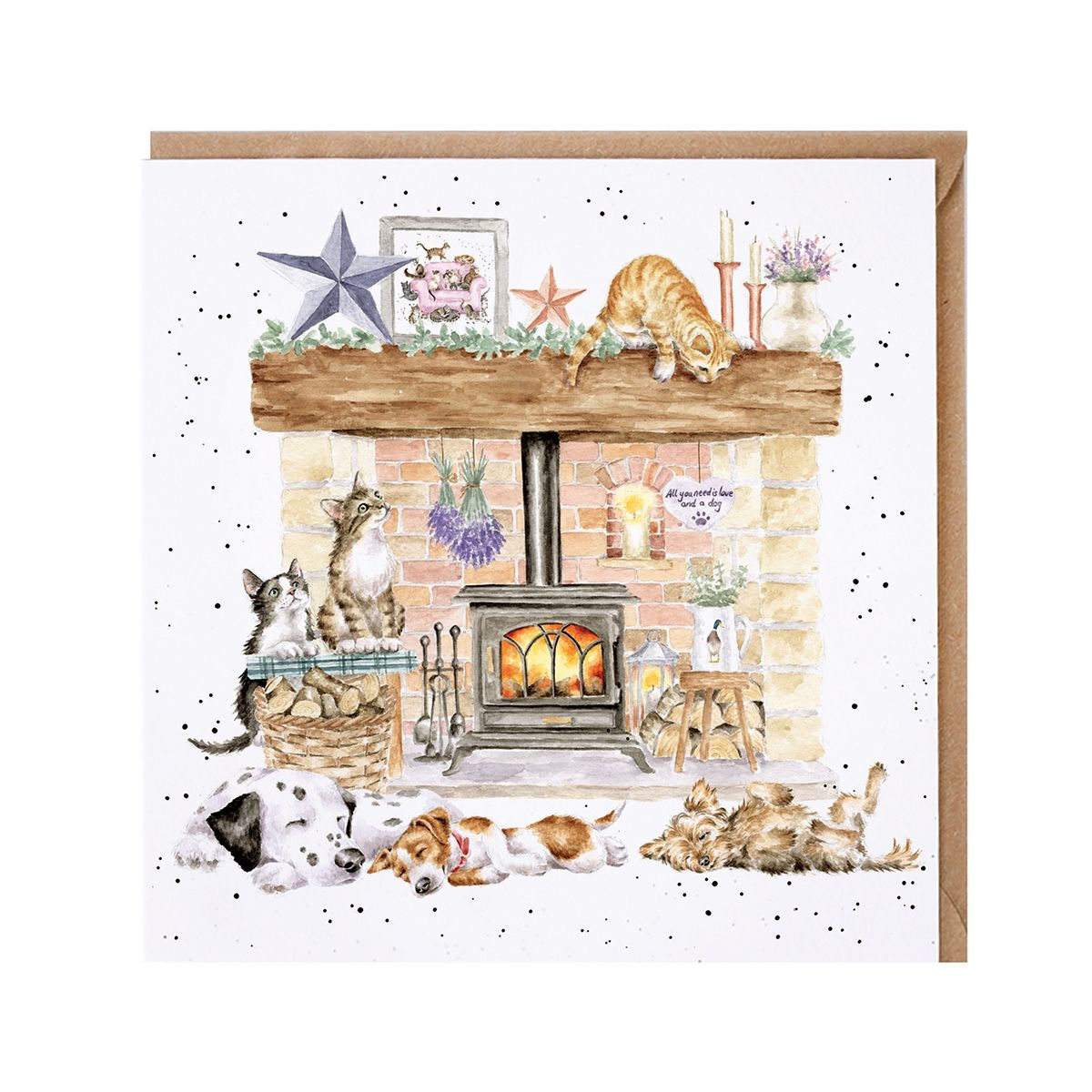 Wrendale No place like home greeting card