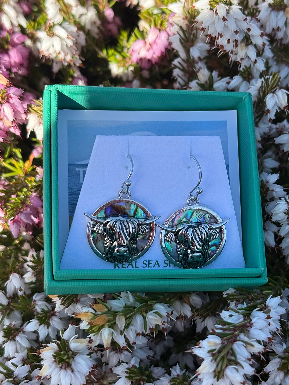 Thumbnail: Tide Jewellery Highland Cow Hook earrings 